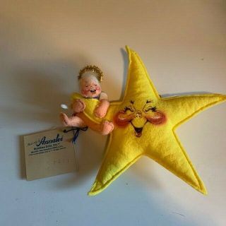 Annalee Mobilee Doll 7 “angel Christmas Star Tree Topper Or Ornament 1994.  Vtf