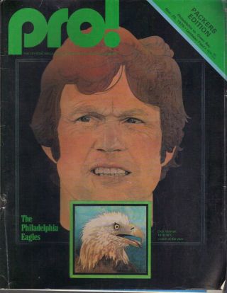 Green Bay Packers Pro Program Jnov 25 1979 Vs Eagles Dick Vermeil On Cover