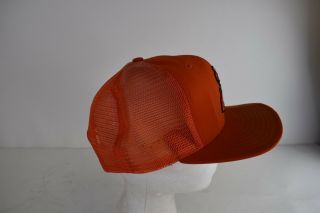 Oklahoma State Cowboys VTG Pistol Pete 80s 90s Orange Mesh Adjustable Hat Cap 3