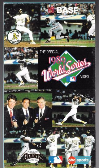 Mlb World Series Video Rare 1989 Oakland Athletics A 