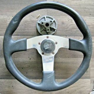 Grant Gt Vintage Aluminum 3 Spoke Steering Wheel,  Horn Cap,  Mounting Kit: