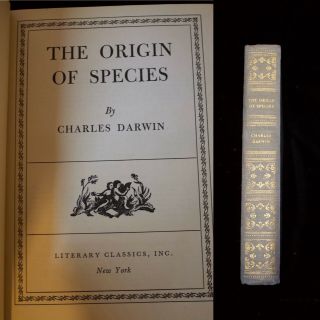 Origin Of The Species By Charles Darwin Literary Classics,  Inc.  York Hc Nd