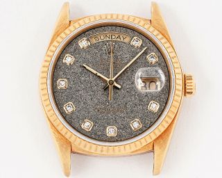 1986 Rolex 18k Gold Ref.  18038 Day - Date W/ Rare Ammonite Diamond Dial