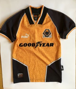 Fc Wolverhampton 1996\1998 Football Jersey Camiseta Soccer Shirt Vintage Boys