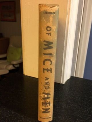 First Edition of John Steinbeck ' s Of Mice and Men with dust jacket 2