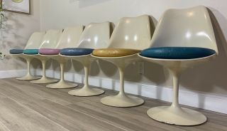 (6) Eero Saarinen For Knoll Associates Inc.  - Tulip Chairs