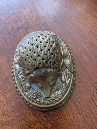 Antique Brass Pin Cushion W.  Avery & Son Redditch Hedgehog