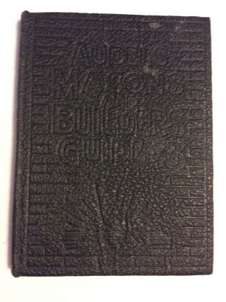 Vintage,  1945 Audels Masons And Builders Guide Book,  Volume 3