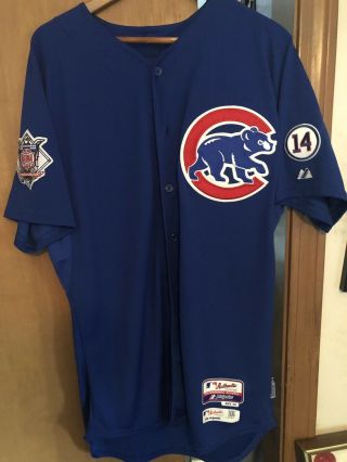 Tommy Lastella Game Worn Chicago Cubs Jersey Ernie Patch Murf Letter