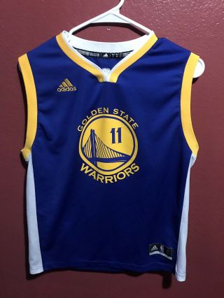 Authentic Adidas Klay Thompson 11 Golden State Warriors Jersey Youth Large