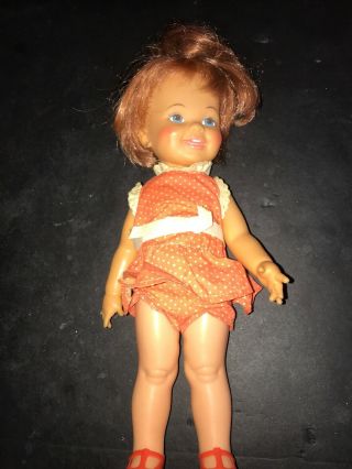 Vintage 1971 1972 Ideal Chrissy Cinnamon Doll Red Hair Grows Toy