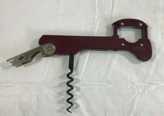 Vintage Fanmara Boomerang Two Step Corkscrew With Cutter Made In Italy