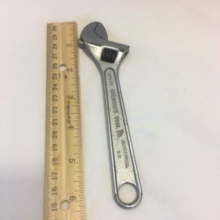 Vintage Crescent Tool Co.  6 " Inches Crestoloy Adjustable Wrench Jamestown,  Ny Usa