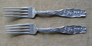 Whiting Lily Of The Valley Sterling Silver Forks 6 - 7/8 "
