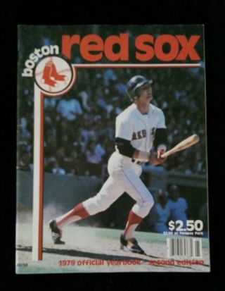 Vintage 1979 Boston Red Sox Official Yearbook - Carl Yastrzemski Eckersley