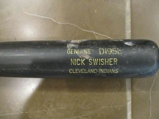 Nick Swisher Game Louisville Slugger D195l Baseball Bat Cleveland Indians