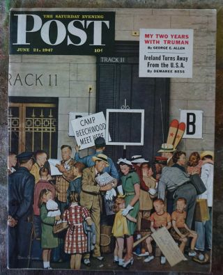 Vintage Issue Of Saturday Evening Post From June 21,  1947