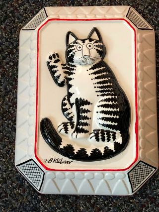 Vintage B.  Kliban Cat Ceramic Wall Hang Plaque Jello Mold By Sigma Tastesetter