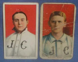 11 T206 Sweet Caporal Tobacco Cards: Moran Overall Milligan Myers Needham & More