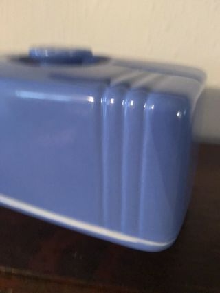 Vintage Hall China Company Westinghouse Butter Dish Blue