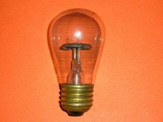 Vintage Ge General Electric Ne - 34 Neon Glow Lamp Light Bulb Orange