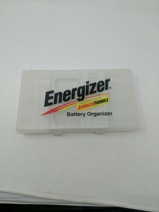 Vintage Energizer Bunny Battery Organizer Plastic Box W/tray