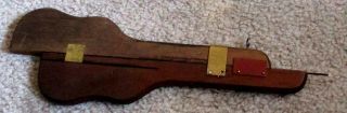 Vintage Truntrug Punch Needle in shape of Guitar Wood and metal 2