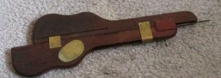 Vintage Truntrug Punch Needle in shape of Guitar Wood and metal 3