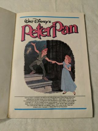 Vintage 1952 Walt Disneys Peter Pan Comic Book Fisher Price 2