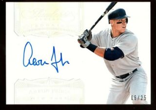 Aaron Judge /25 $800,  Yankees Rookie On Card Auto Rc Sp 2017 Flawless Autograph