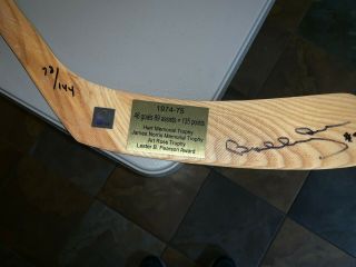 Bobby Orr Bruins Signed Limited Edition 1974 - 75 Limited Edition Game Model Stick