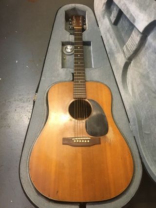 Vintage 1970 Martin D - 18 Acoustic Guitar Rare Antique With Case