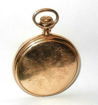 Antique 1903 Elgin 16s 7 Jewel Gold Filled Pocket Watch,  Runs 2
