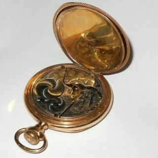 Antique 1903 Elgin 16s 7 Jewel Gold Filled Pocket Watch,  Runs 3