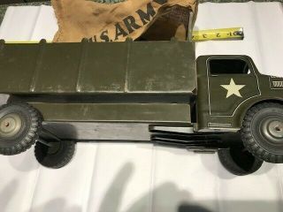 Vintage Antique U.  S.  Army Metal Truck