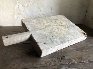 Substantial Antique French Rustic Chopping / Bread Board In Oak.  Early 20thC 3