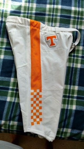 University Tennessee Volunteers White Game Worn Team Issued Nike Pants Ut