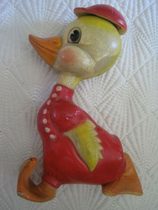 Vintage 1956 Rempel Enterprises Rubber Duck Squeak Toy