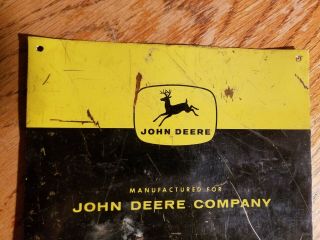 Vintage Old John Deere Metal Sign Dealer Store Display Farm Tractor Barn Art 2