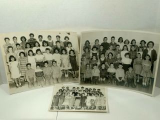 Vintage 1962 Photographs Elementary School Class Photos