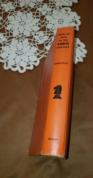 How To Win In The Chess Endings Book I.  A.  Horowitz 1957 W/ Diagrams Vintage