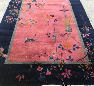 AN ATTRACTIVE COLOR COMBINATION ART DECO DESIGN CHINESE RUG 3