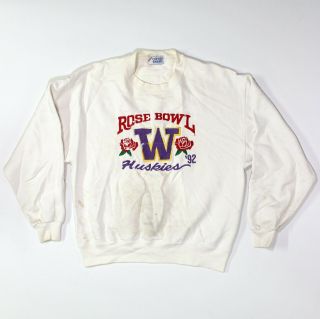 Vintage 90s 1992 University Of Washington Huskies Rose Bowl 