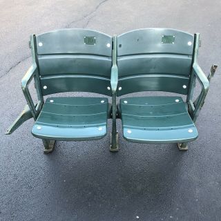 Vintage Game Boston Red Sox Fenway Park Green Monster Set Of Seats Mlb Holo
