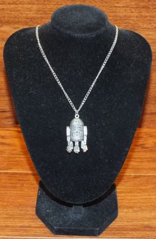 Vintage 1977 Star Wars R2d2 Metal 20th Century Fox Collectible Jewelry Necklace