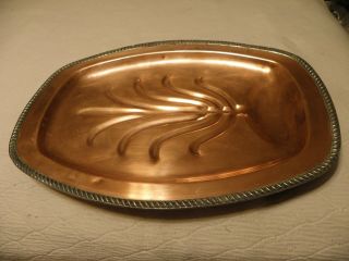 Vintage Copper Meat Platter