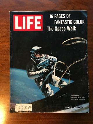 Seven Vintage Life Magazines Of Astronauts & Early Nasa -