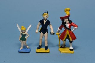 Vintage Marx Disneykins Peter Pan,  Tinkerbell,  Hook