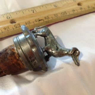Bottle Stopper Cork & Pewter Dog Dachshund Vintage 3