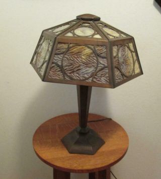 Limbert Hammered Copper Table Lamp